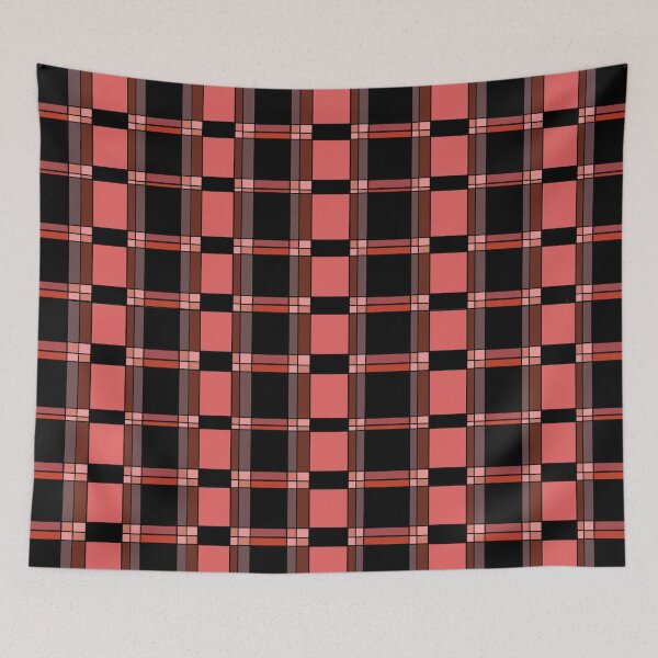 Item preview,  Pinkish Red-Black Check Prints designed and sold by Dipwins-20.