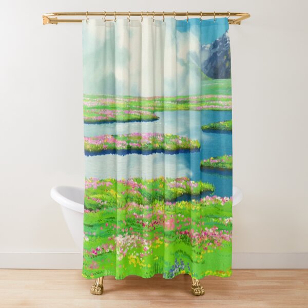 Anime landscape Shower Curtain