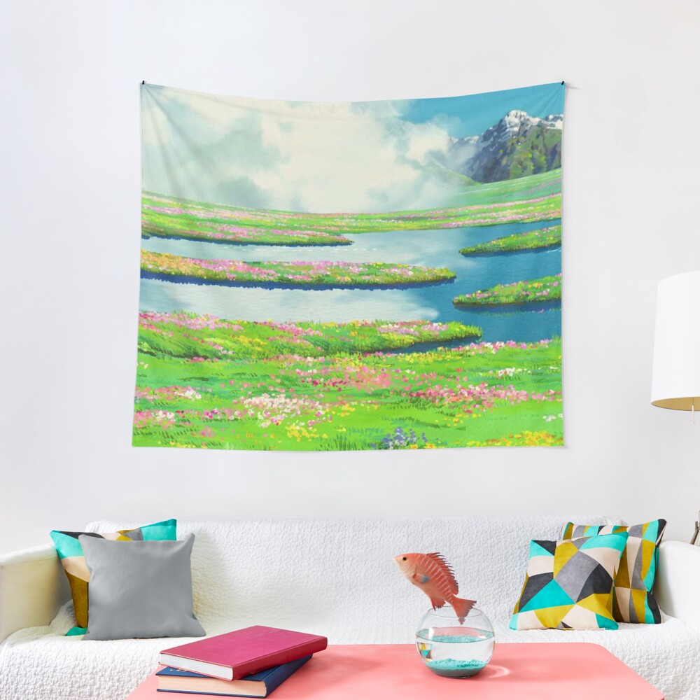 Discover Anime landscape Tapestry