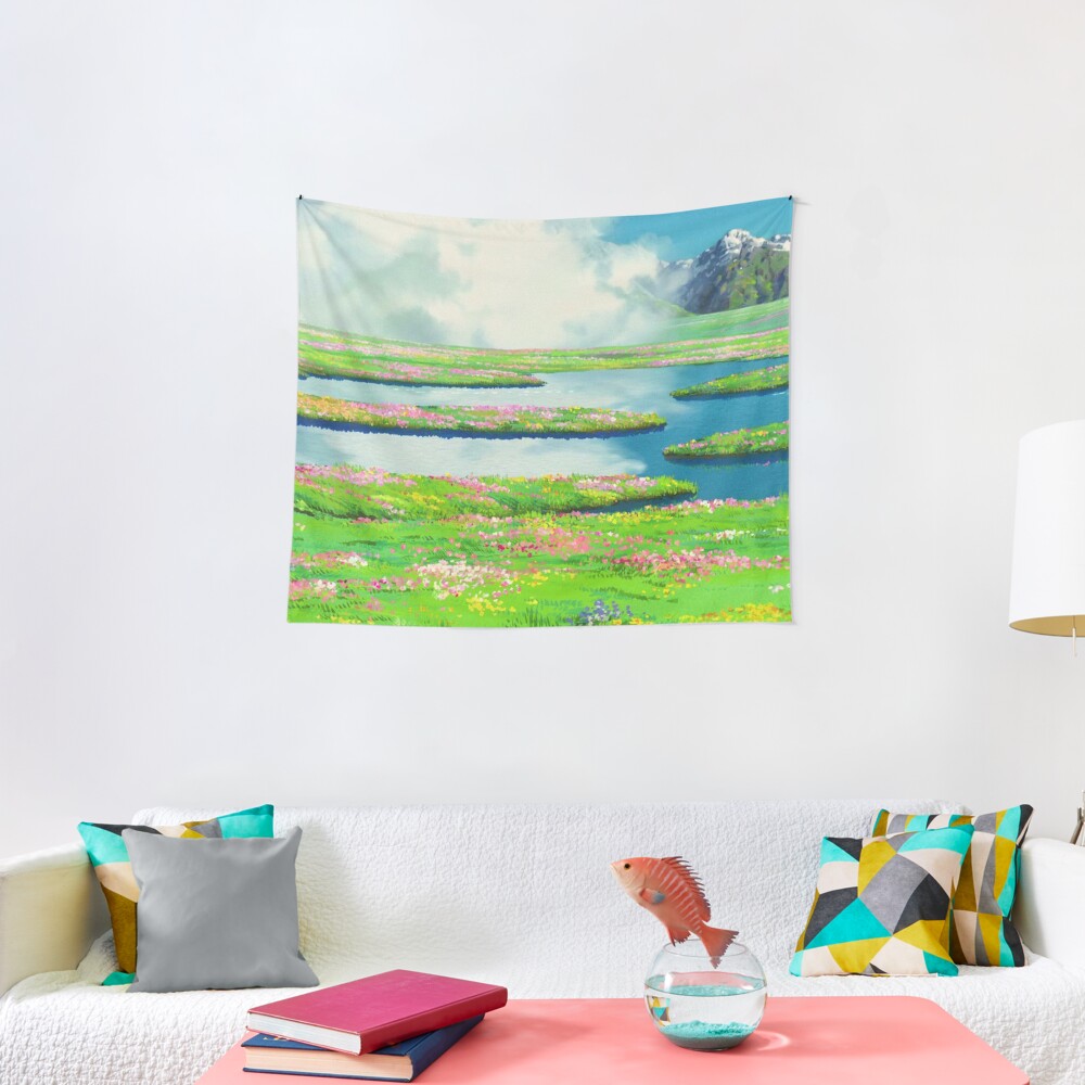"Anime landscape" Tapestry by layar5 Redbubble