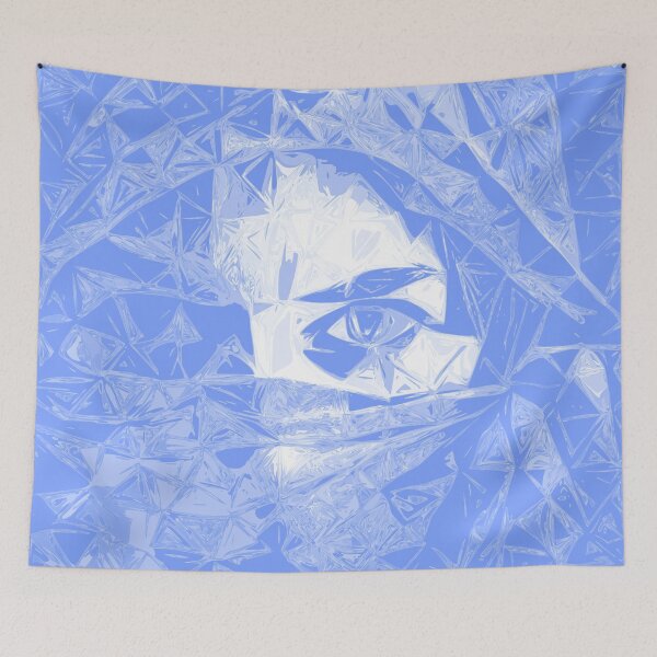 Item preview, Crystal Bandit - Abstract Polygon Portrait designed and sold by Dator-Abstracts.