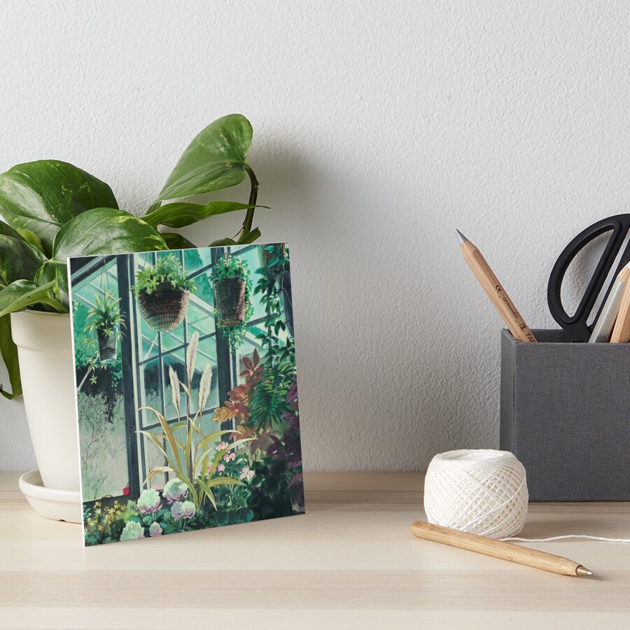 "Anime Plants Scenery" Art Board Print for Sale by layar5 | Redbubble