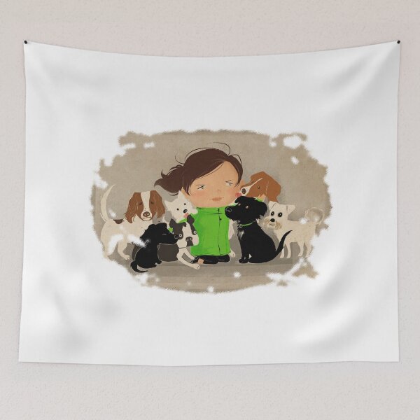 Item preview, Professional dog walker with dogs.   designed and sold by bdws.