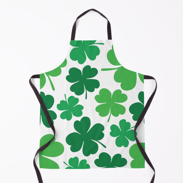Item preview, Lucky 4 Leaf Clover Pattern (green/white) designed and sold by Design Minds Boutique.
