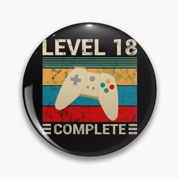 Item preview, Gaming Geburtstag Level 18 Complete Vintage designed and sold by EllenTune.