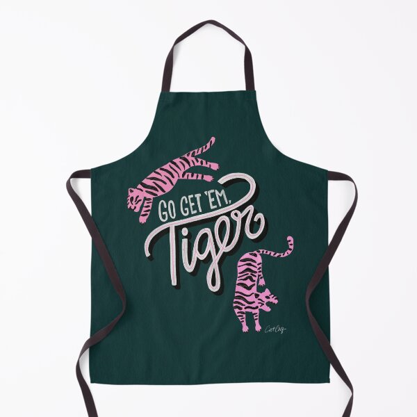 Item preview, Go Get 'Em Tiger – Teal designed and sold by Cat Coquillette.