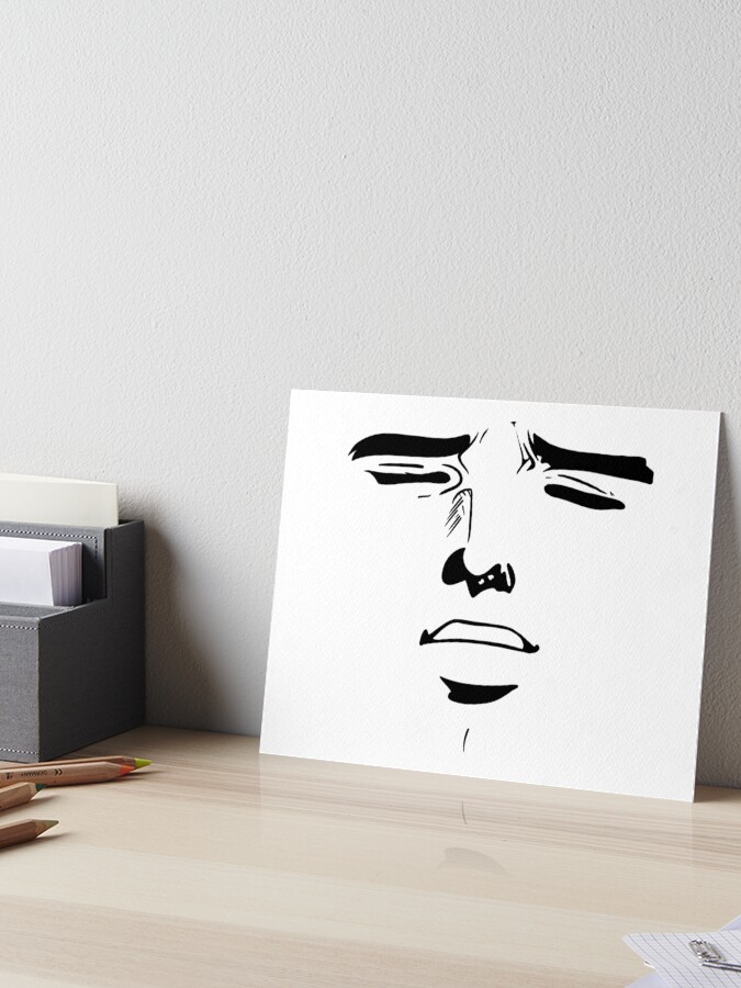 Kuso Miso Technique meme Face | Art Board Print