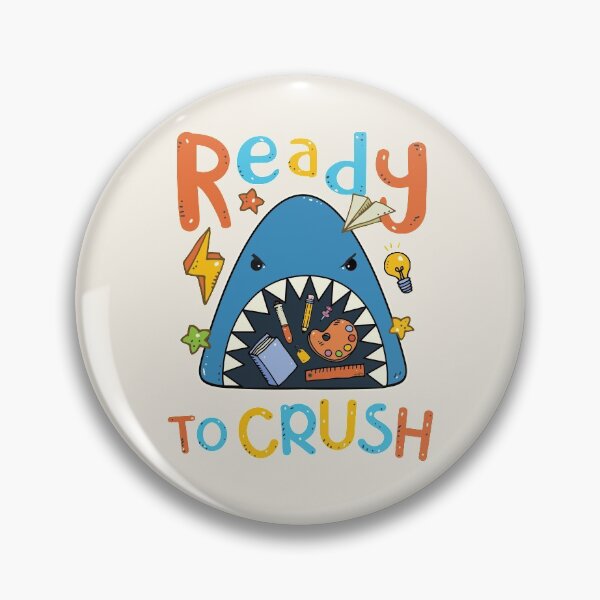Item preview, School Shark Ready to Crush designed and sold by GrimButterfly.