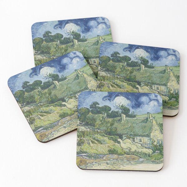 Item preview, Thatched houses in Cordeville near Auvers-sur-Oise - Vincent van Gogh designed and sold by TemporaryArt.