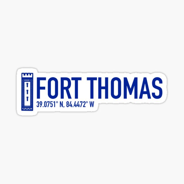 FORT THOMAS, KY: STONE WATER TOWER (Blue Ed.) Sticker