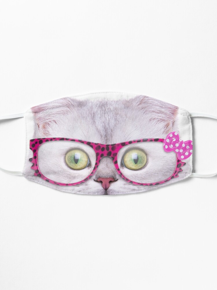 Alternate view of Kitty Cat face design Mask