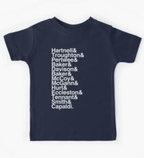 All Doctor - Hartnell to Capaldi, With Hurt Kids Tee