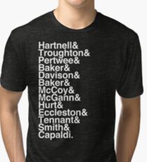 All Doctor - Hartnell to Capaldi, With Hurt Tri-blend T-Shirt