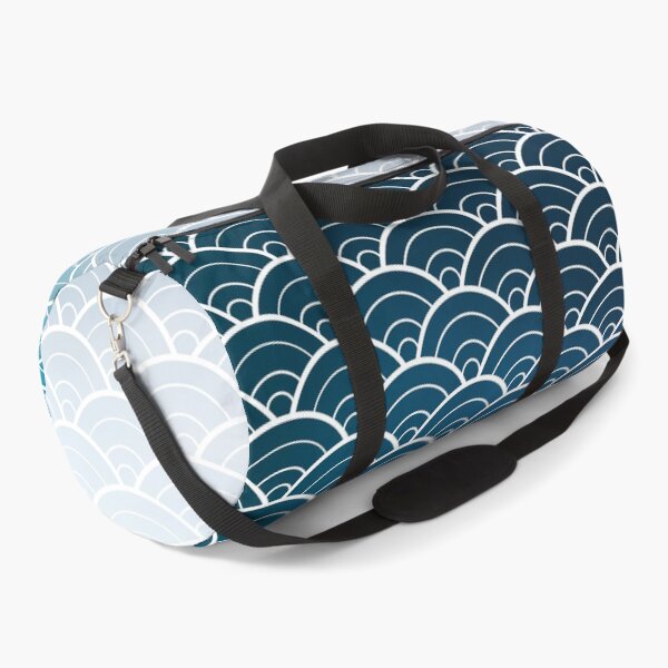 Item preview, Navy Blue Ombre Japanese Waves Pattern designed and sold by Design Minds Boutique.
