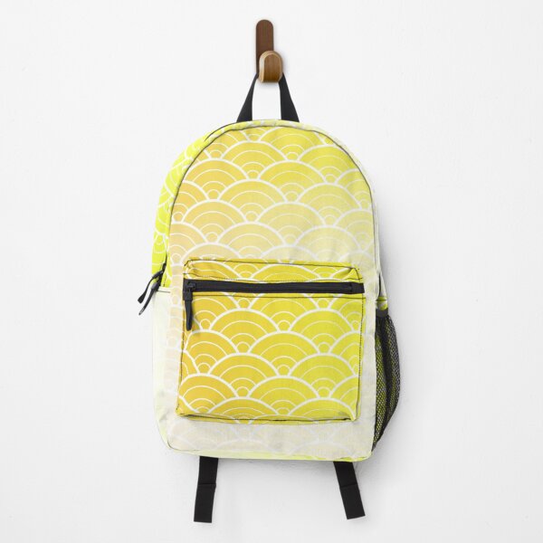 Item preview, Yellow Ombre Japanese Waves Pattern designed and sold by Design Minds Boutique.