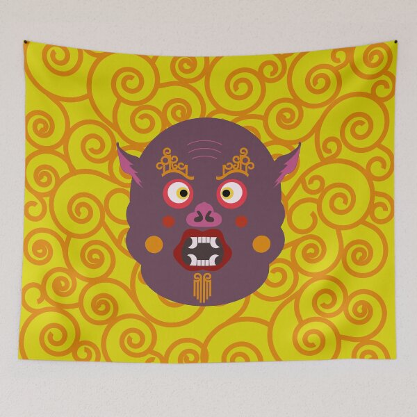 Item preview, Fat Chinese Dragon head Dragon Face Mask designed and sold by worldways.