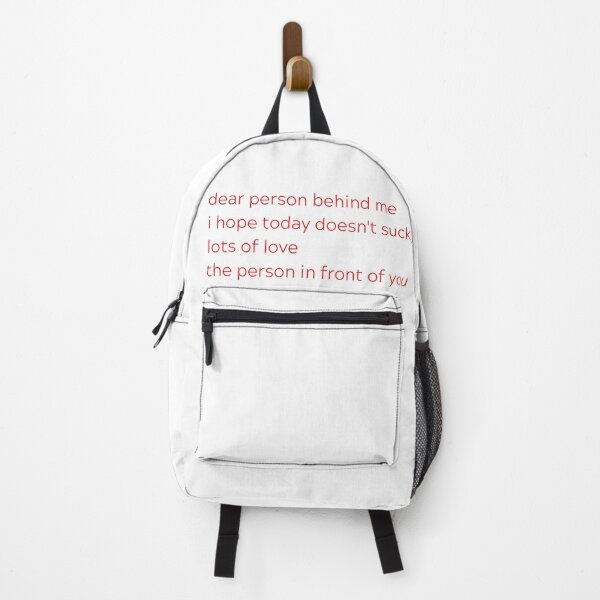 Item preview, Dear person behind me, lots of love (red text) designed and sold by Nyxco.