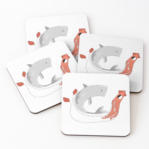 Item preview, Whale vs Squid designed and sold by AwesomeAnimal.