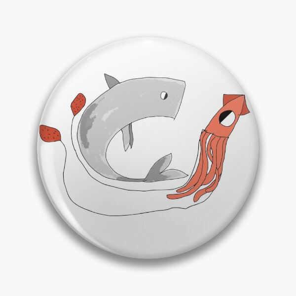Item preview, Whale vs Squid designed and sold by AwesomeAnimal.