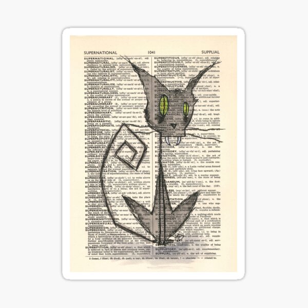 "Superstition" Sticker by DlightfulyMoros Redbubble