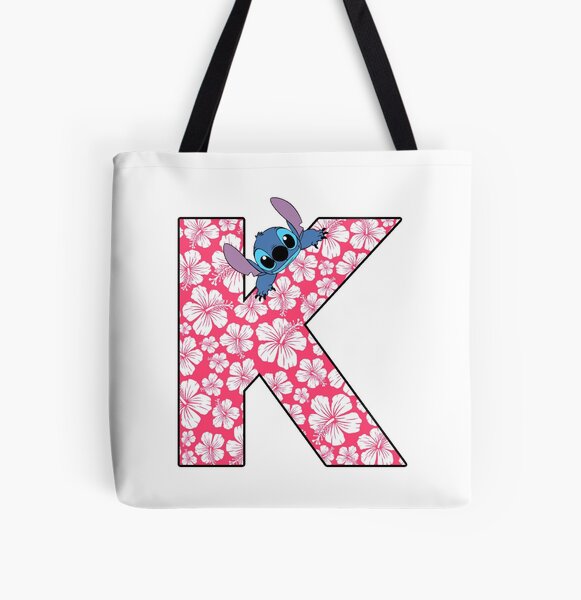 Lilo & Stitch Letter K All Over Print Tote Bag