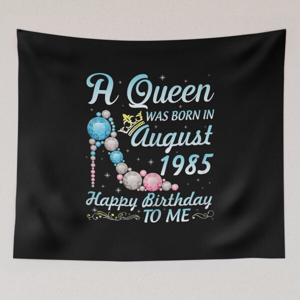 Item preview, A Queen Was Born In August 1985 Happy Birthday 35 Yrs To Me designed and sold by Kapi7789Us.