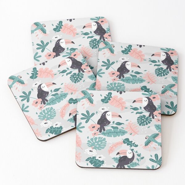 Item preview, Tucan, Parrot and Leaf print designed and sold by MissMiaGrl.