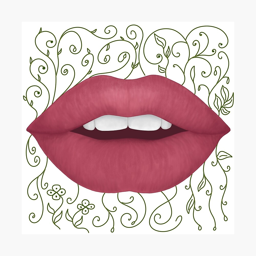 Poster Bouche Ouverte Pour Respirer Montrant Les Dents Par Zanypaintbrush Redbubble