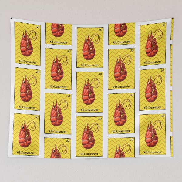 Item preview, Shrimp mexican lottery card designed and sold by CecyLL.