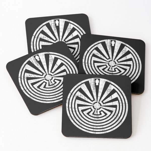 Item preview, Native American Man in the Maze - Distressed designed and sold by webdango.
