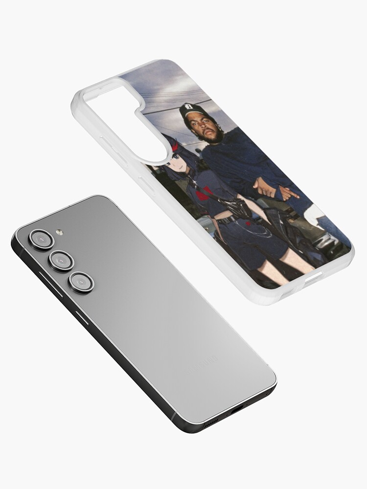 Thumbnail 2 of 4, Samsung Galaxy Phone Case, chillin with the homie designed and sold by Gangstas with Waifus.