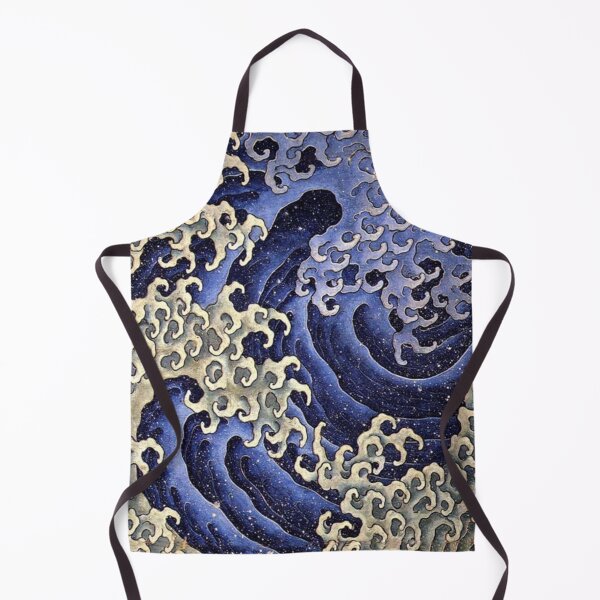 HOKUSAI. Masculine wave. Apron