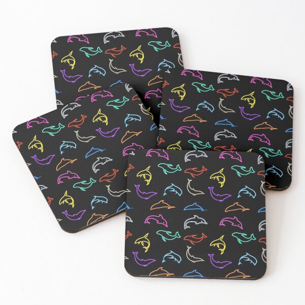 Item preview, neon dolphins designed and sold by poupoune.