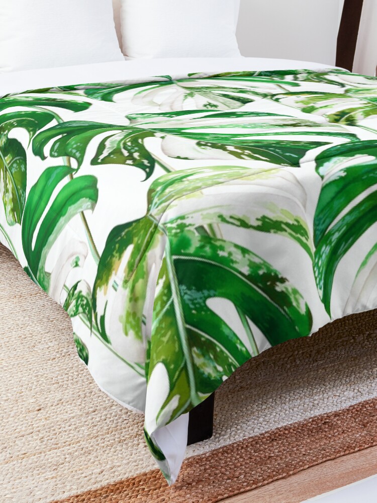 Alternate view of Monstera Albo Comforter
