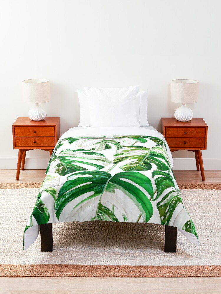 Alternate view of Monstera Albo Comforter
