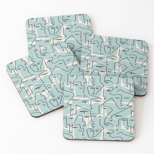 Item preview, Abstract Faces Print  designed and sold by MissMiaGrl.