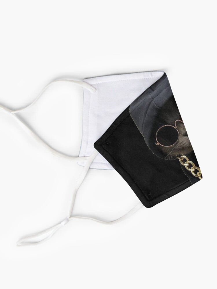 Alternate view of Hood Cat face design Mask