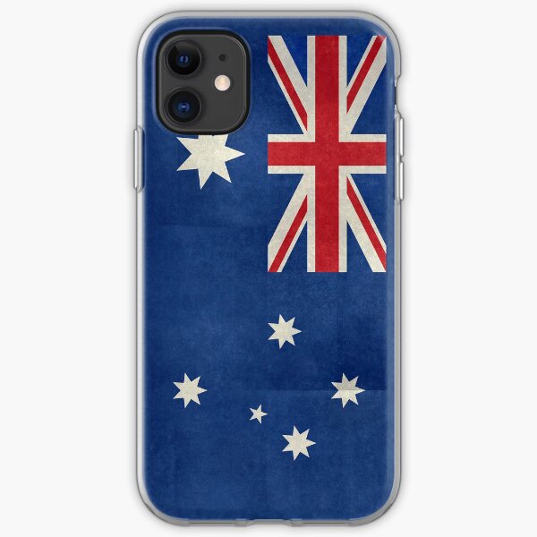 Flag of Australia, retro textured iPhone Soft Case