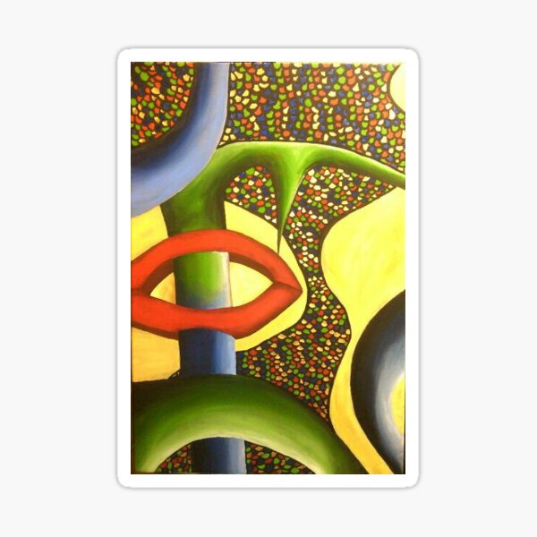 Abstract won Sticker