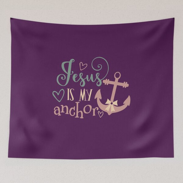 Item preview, Jesus is my anchor. Jesus I trust you. designed and sold by PaperDreamPod.