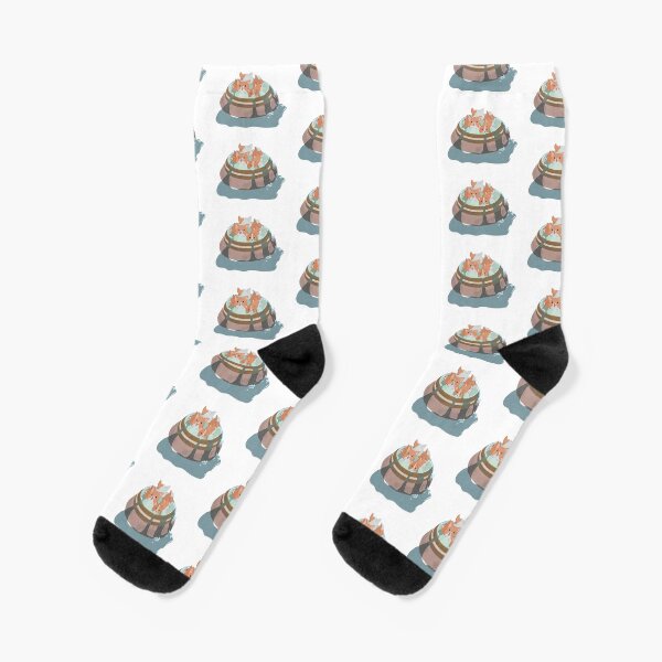 Corgis taking a bath Socks