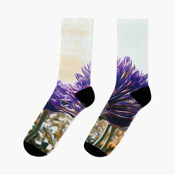 Item preview, Purple vineyard leek designed and sold by Sabine Straka.