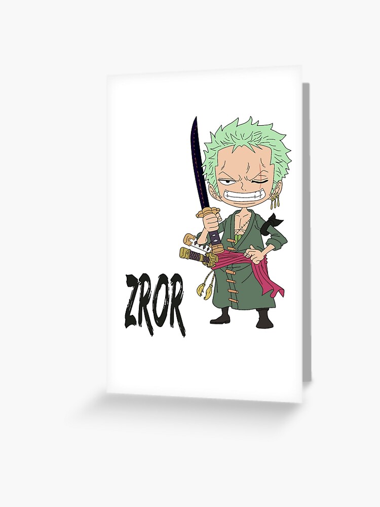 One Piece T Shirt Roronoa Zoro Greeting Card By Ayman998 Redbubble