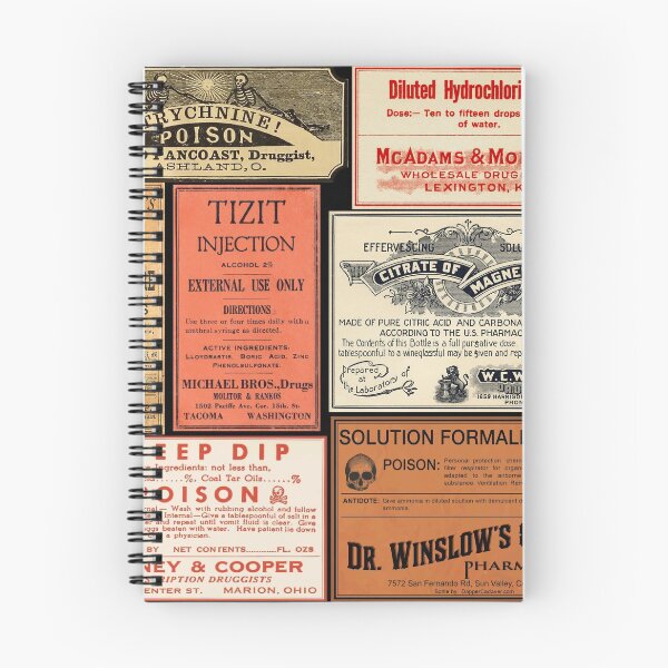 Item preview, Vintage Drug Labels - Poisons of Yore designed and sold by HaggisVitae.