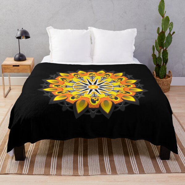 Artikelvorschau, Feuerflammen-Mandala (schwarz) entworfen und verkauft von OrganicCharm.