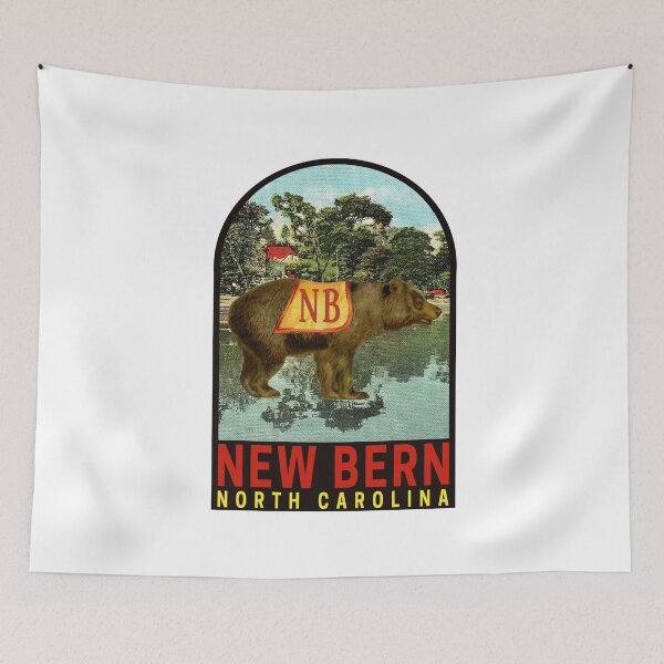 Item preview, Vintage New Bern North Carolina Travel Decal designed and sold by fearcity.