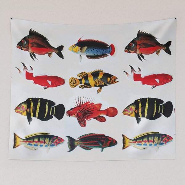 Item preview, COLORFUL FISHES Antique Animal Drawings designed and sold by BulganLumini.