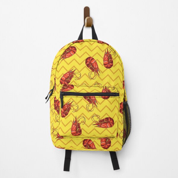 Item preview, Red shrimp on yellow background designed and sold by CecyLL.