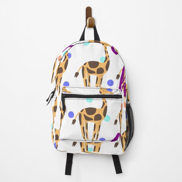 Item preview, Animal lover colorful Giraffe Pattern, Aim High motivational quote designed and sold by sinceanna.