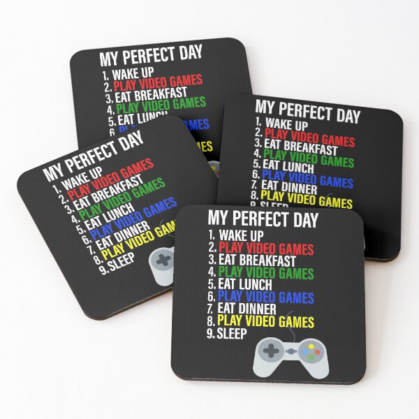 Item preview, My Perfect Day Play Video Games Cool gamer Funny Gaming (gift) designed and sold by ammar-ozbek.